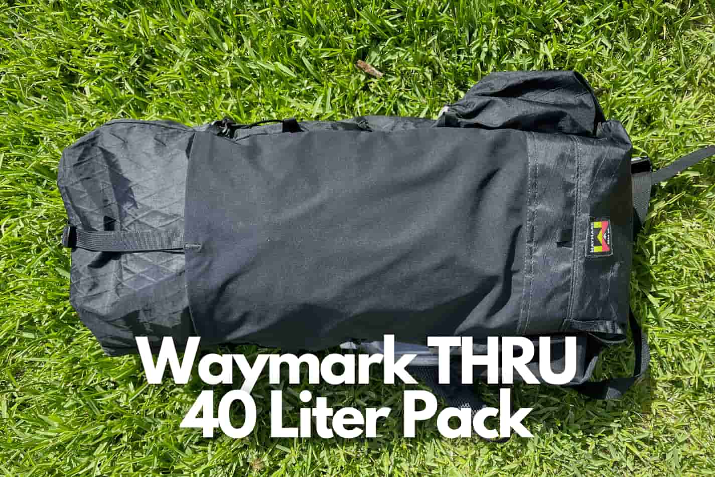 waymark gear thru review - backpack on grass