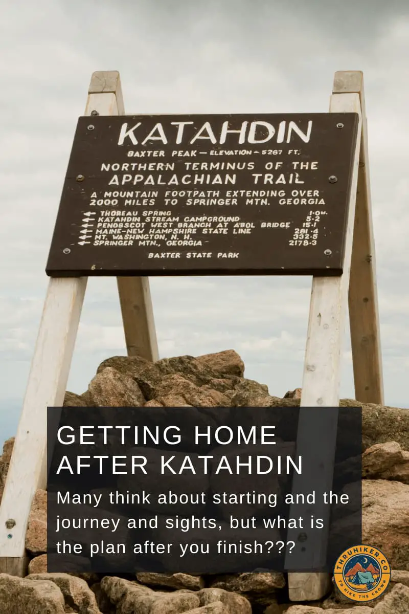 The final sign at the top of Katahdin signifying the completion of a NOBO Appalachian Trail Thru-hike