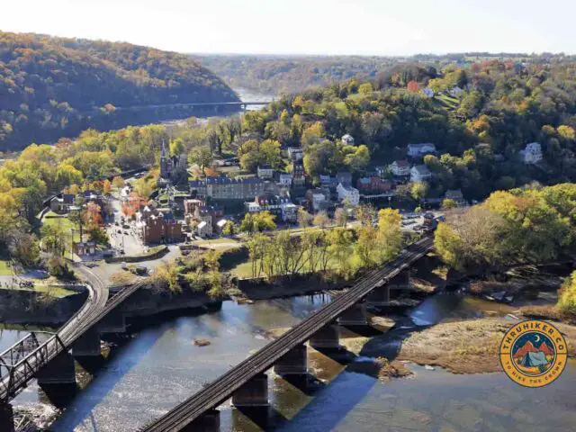 Harpers Ferry town view