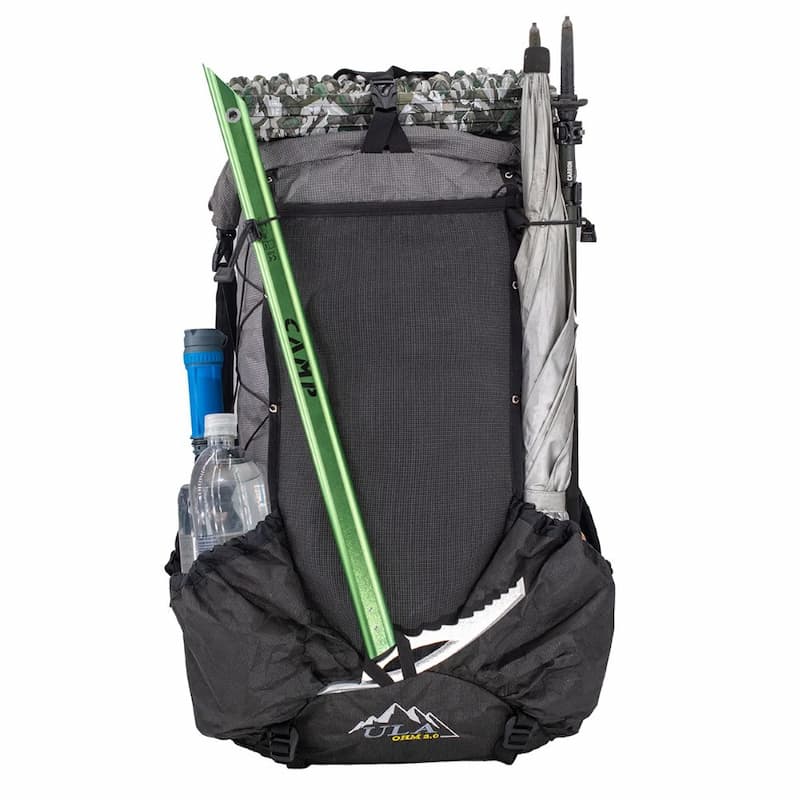 Ultra Ohm from ULA with a Ice Axe attached and umbrella